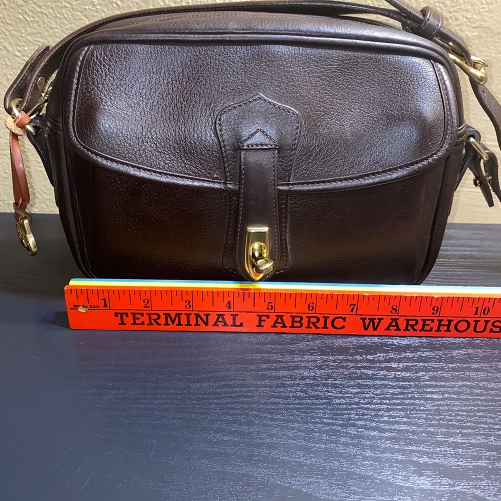 Vintage Dooney&Bourke brown leather crossbody bag - Picture 3 of 12